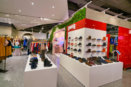 HONG KONG, CHINA - CIRCA JANUARY, 2019: interior shot of a store at New Town Plaza in Hong Kong.