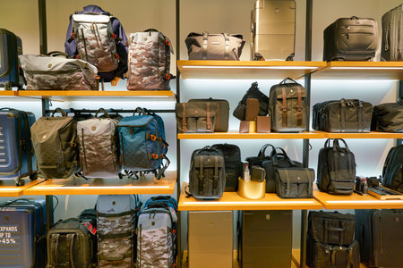 HONG KONG, CHINA - JANUARY 22, 2019: interior shot of Victorinox store in Hong Kong.のeditorial素材