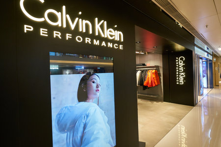 HONG KONG, CHINA - JANUARY 23, 2019: Calvin Klein Performance storefront in New Town Plaza.のeditorial素材