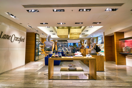 HONG KONG, CHINA - JANUARY 22, 2019: interior shot of Lane Crawford in Hong Kong. Lane Crawford is a...