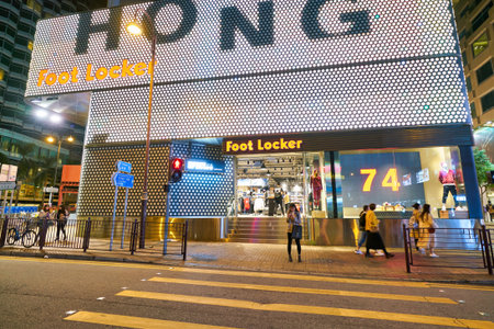 HONG KONG, CHINA - CIRCA JANUARY, 2019: a Foot Locker store in Hong Kong. Foot Locker Retail, Inc....