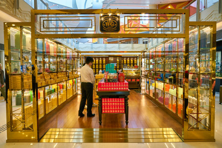 HONG KONG, CHINA - CIRCA JANUARY, 2019: Tea WG boutique in Elements shopping mall.のeditorial素材