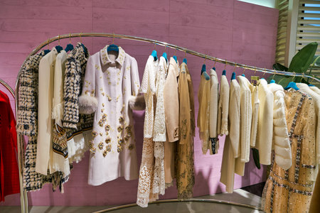 HONG KONG, CHINA - CIRCA JANUARY, 2019: interior shot of Moiselle store in Elements shopping mall.のeditorial素材