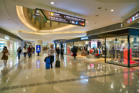 HONG KONG, CHINA - CIRCA JANUARY, 2019: interior shot of Elements shopping mall.のeditorial素材