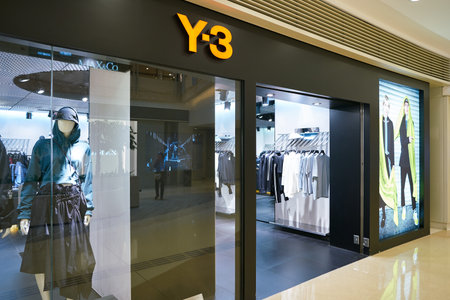 HONG KONG, CHINA - CIRCA JANUARY, 2019: shopfront of Y-3 store in Elements shopping mall