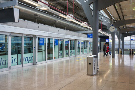 FRANKFURT AM MAIN, GERMANY - CIRCA JANUARY, 2020: interior shot of Frankfurt am Main Airport.