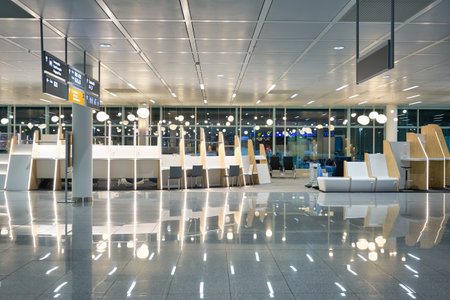 MUNICH, GERMANY - CIRCA JANUARY, 2020: interior shot of Munich Airport.