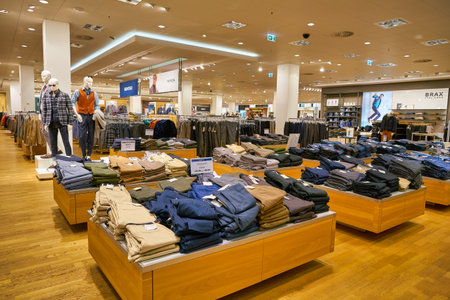 BERLIN, GERMANY - CIRCA SEPTEMBER, 2019: interior shot of Peek & Cloppenburg store in Berlin.