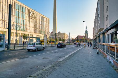 BERLIN, GERMANY - CIRCA SEPTEMBER, 2019: Berlin urban landscape in the daytime.のeditorial素材