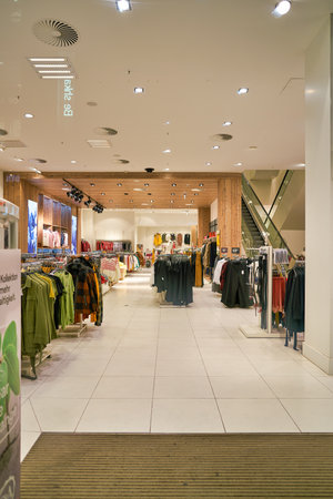 BERLIN, GERMANY - CIRCA SEPTEMBER, 2019: interior of C&A store in Berlin.