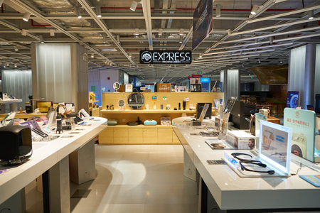 SHENZHEN, CHINA - CIRCA APRIL, 2019: interior shot of China International Consumer Electronics...