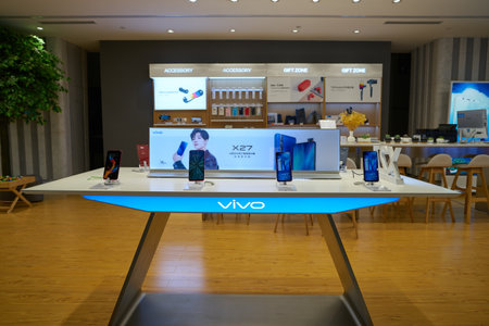 SHENZHEN, CHINA - CIRCA APRIL, 2019: interior shot of China International Consumer Electronics...