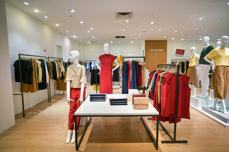 KUALA LUMPUR, MALAYSIA - CIRCA JANUARY, 2020: interior shot of Suria KLCC shopping mall in Kuala Lumpur.のeditorial素材