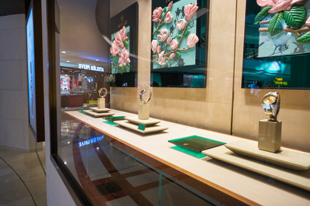 KUALA LUMPUR, MALAYSIA - CIRCA JANUARY, 2020: Rolex watches on display at Suria KLCC shopping mall in Kuala Lumpur.のeditorial素材