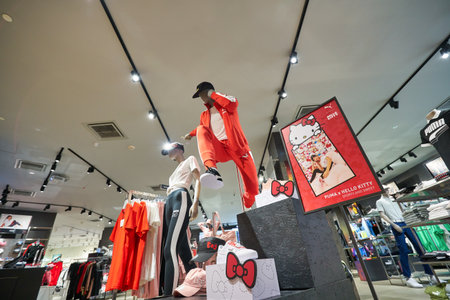 KUALA LUMPUR, MALAYSIA - CIRCA JANUARY, 2020: interior shot of Puma store in Suria KLCC shopping mall in Kuala Lumpur.のeditorial素材