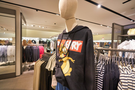 KUALA LUMPUR, MALAYSIA - CIRCA JANUARY, 2020: interior shot of Zara store at Suria KLCC shopping mall in Kuala Lumpur.のeditorial素材