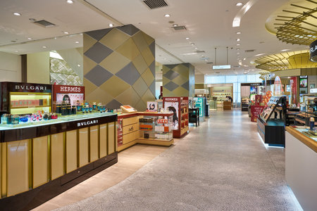 KUALA LUMPUR, MALAYSIA - CIRCA JANUARY, 2020: fragrances on display at Pavilion Kuala Lumpur shopping centre.のeditorial素材