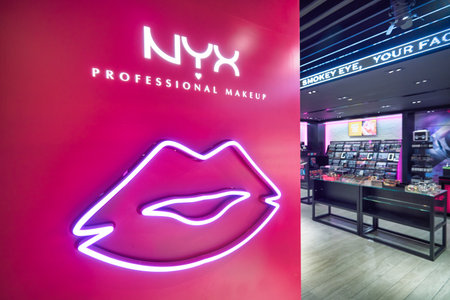 KUALA LUMPUR, MALAYSIA - CIRCA JANUARY, 2020: close up shot on NYX sigh as seen at the store in...