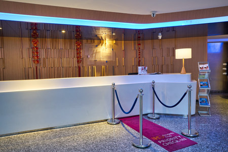KUALA LUMPUR, MALAYSIA - CIRCA JANUARY, 2020: interior shot of Holiday Inn Express in Kuala Lumpur.のeditorial素材