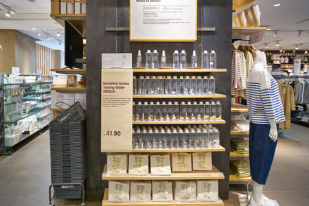 KUALA LUMPUR, MALAYSIA - CIRCA JANUARY, 2020: interior shot of Muji store in Pavilion Kuala Lumpur shopping centre.のeditorial素材