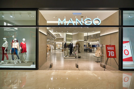 KUALA LUMPUR, MALAYSIA - CIRCA JANUARY, 2020: entrance to Mango store in Pavilion Kuala Lumpur...