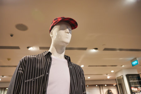 SINGAPORE - CIRCA JANUARY, 2020: interior shot of Zara store in Singapore.のeditorial素材