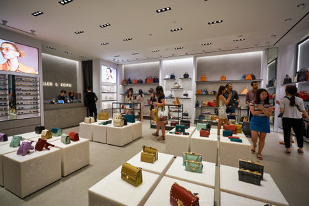 SINGAPORE - CIRCA JANUARY, 2020: interior shot of Charles and Keith store in Singaporeのeditorial素材