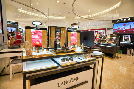 SINGAPORE - CIRCA JANUARY, 2020: interior shot of Takashimaya department store in Singapore.のeditorial素材