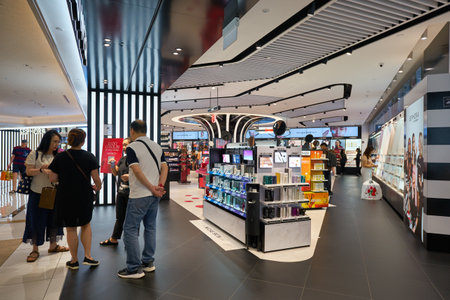 SINGAPORE - CIRCA JANUARY, 2020: interior shot of Sephora store at Nge Ann City shopping center.のeditorial素材