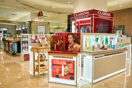 SINGAPORE - CIRCA JANUARY, 2020: interior shot of Takashimaya department store in Singapore.のeditorial素材