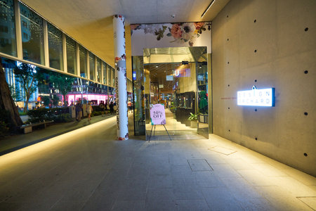 SINGAPORE - CIRCA JANUARY, 2020: entrance to Design Orchard store in Singapore.のeditorial素材
