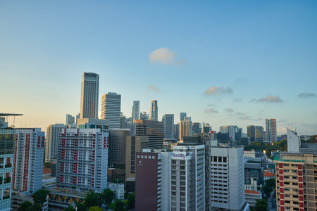 SINGAPORE - CIRCA JANUARY, 2020: view from Mercure Singapore Bugis in the morning.