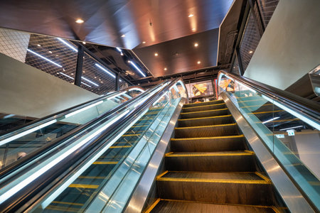 HONG KONG - CIRCA DECEMBER, 2019: interior shot of Adidas store in Hong Kong.のeditorial素材