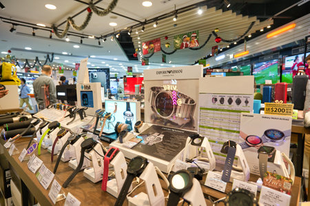 HONG KONG - CIRCA DECEMBER, 2019: interior shot of Fortress store at Elements shopping mall in Hong...