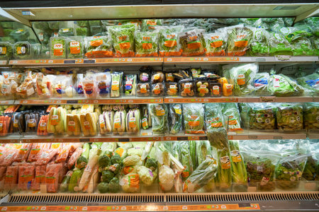 BANGKOK, THAILAND - CIRCA JANUARY, 2020: interior shot of Gourmet Market supermarket in Bangkok.のeditorial素材