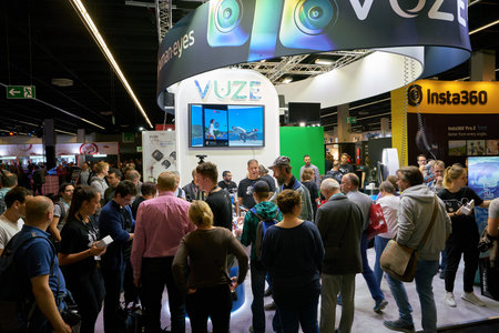 COLOGNE, GERMANY - CIRCA SEPTEMBER, 2018: atmosphere at Photokina Exhibition. Photokina is a trade...