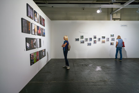 COLOGNE, GERMANY - CIRCA SEPTEMBER, 2018: interior shot of Photokina Exhibition. Photokina is a...