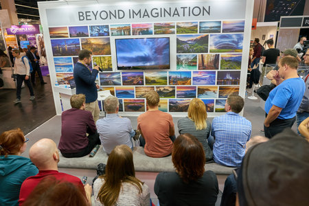 COLOGNE, GERMANY - CIRCA SEPTEMBER, 2018: atmosphere at Photokina Exhibition. Photokina is a trade...