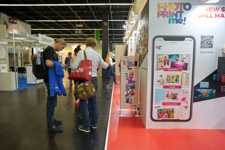 COLOGNE, GERMANY - CIRCA SEPTEMBER, 2018: atmosphere at Photokina Exhibition. Photokina is a trade...