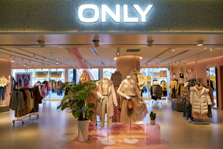 SHENZHEN, CHINA - CIRCA NOVEMBER, 2019: Only sign over store entrance in Shenzhen.