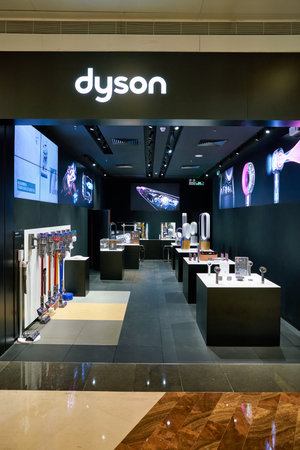 SHENZHEN, CHINA - CIRCA NOVEMBER, 2019: goods on display at Dyson store in Shenzhen.