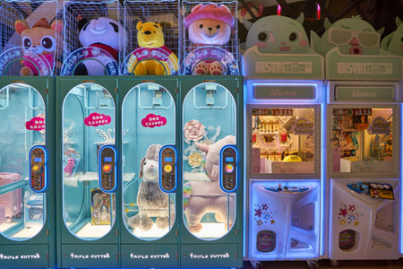 SHENZHEN, CHINA - CIRCA NOVEMBER, 2019: game zone at the shopping center in Shenzhen.のeditorial素材