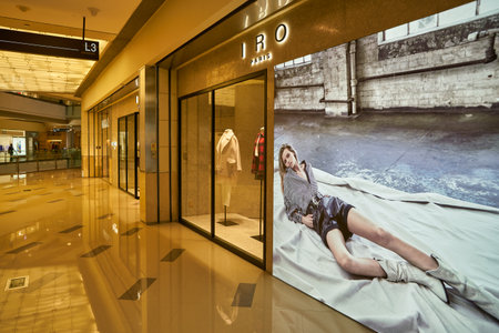SHENZHEN, CHINA - CIRCA NOVEMBER, 2019: IRO Paris storefront as seen at MixC shopping mall in Shenzhen.のeditorial素材