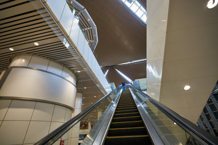 KUALA LUMPUR, MALAYSIA - CIRCA JANUARY, 2020: interior shot of Kuala Lumpur International Airport.