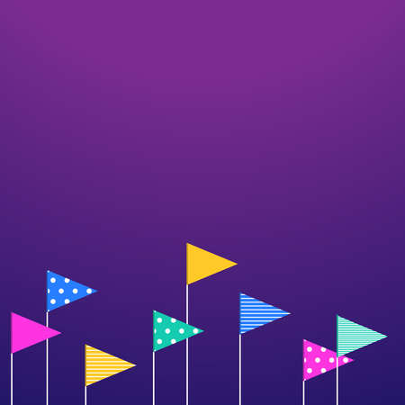 Flags Vector illustration with copy spaceのイラスト素材