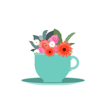 Springtime Vector illustration isolated on white backdropのイラスト素材
