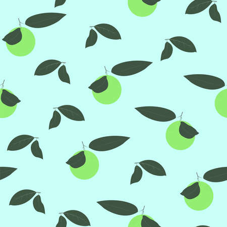 Lime seamless pattern Vector illustration in flat designのイラスト素材