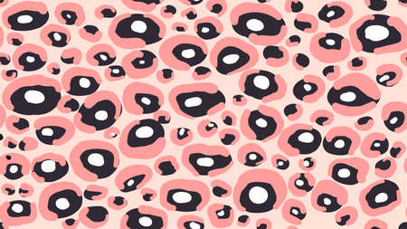 Vector seamless pattern with hand-drawn animal print.