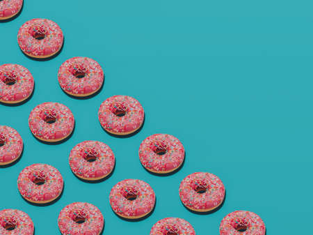 Donuts. Concept photo with copy space.