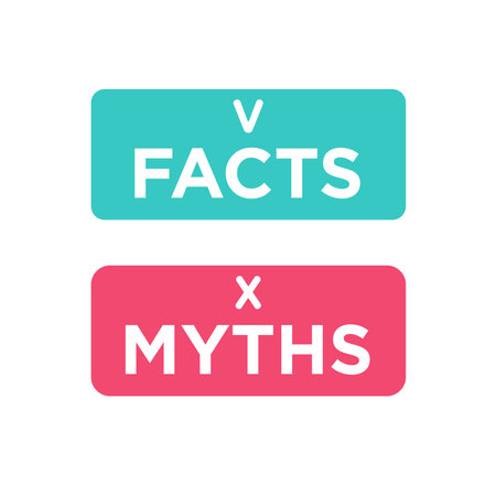 Myth and fact concept.のイラスト素材